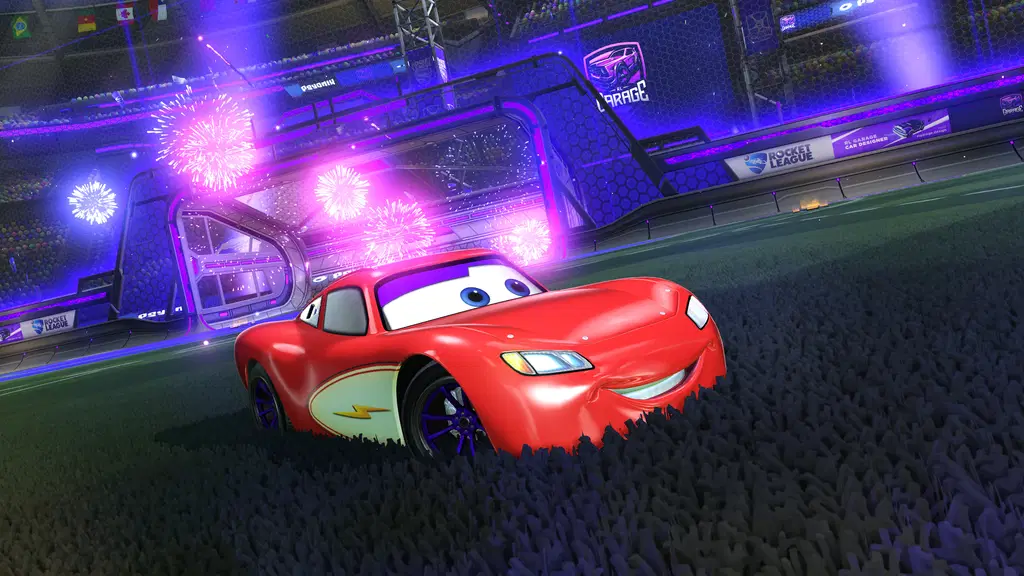 LIGHTNING MCQUEEN DECAL FOR DOMINUS – Rocket League Mods