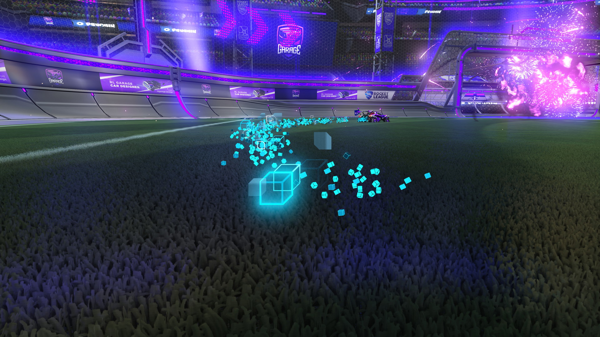 Sky Blue HoloData Rocket Boost | Rocket League Garage